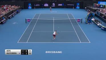 Match Highlight | Madison Keys 1 vs 2 Karolina Pliskova | WTA Brisbane International 2020