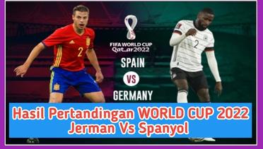 Hasil Pertandingan Piala Dunia Qatar 2022 Jerman Vs Spanyol