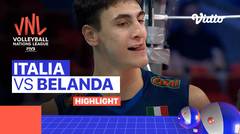 Match Highlights | Italia vs Belanda | Men's Volleyball Nations League 2022