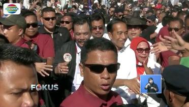 Di Bawah Terik Matahari, Jokowi Sapa Pendukung di Batam, Kepulauan Riau - Fokus