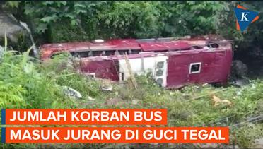Puluhan Orang Jadi Korban Bus Masuk Jurang di Guci Tegal