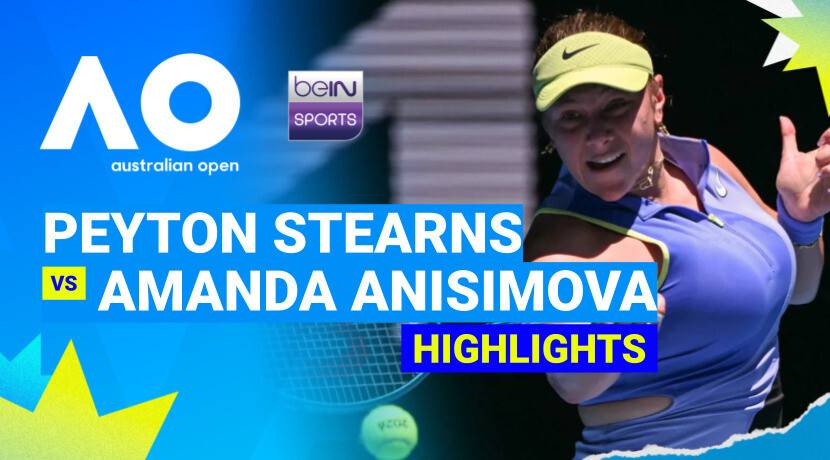 Peyton Stearns (USA) vs Amanda Anisimova (USA) - Women's Singles Round 3 | Australian Open 2026