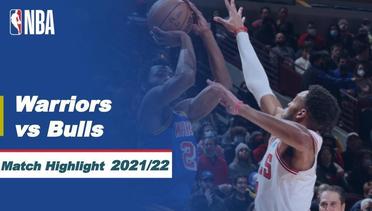 Match Highlight | Golden State Warriors vs Chichago Bulls | NBA Regular Season 2021/22