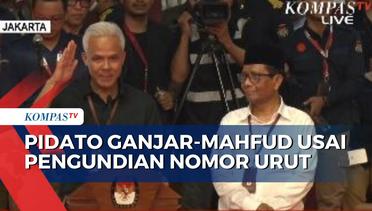 Pidato Usai Pengundian Nomor Urut di Pilpres 2024, Ganjar Singgung Soal Drakor