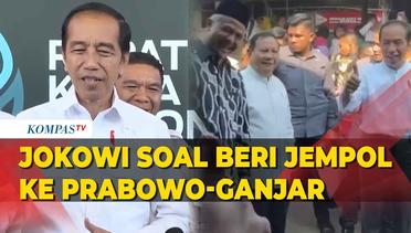 Jokowi Bicara soal Beri Jempol saat Blusukan Bareng Prabowo dan Ganjar