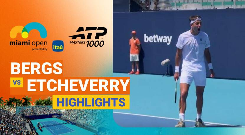 Zizou Bergs vs Tomas Martin Etcheverry - Round 2 (Court 7) | ATP 1000: Miami Open presented by Itau 2026