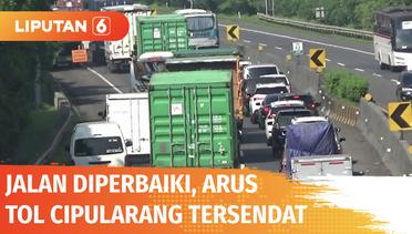 Perbaikan Jalan, Tol Cipularang KM 83 Bandung-Jakarta Macet 2 Km | Liputan 6