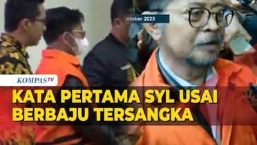 Kata Pertama Syahrul Yasin Limpo usai Berbaju Tersangka di KPK