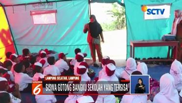 Hari Pertama Sekolah, Siswa SD Korban Tsunami Lampung Belajar di Dalam Tenda - Liputan 6 Siang