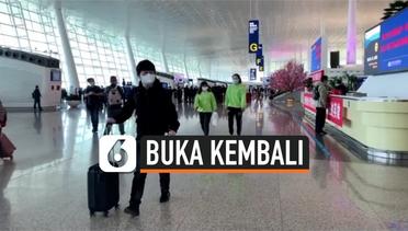 Bandara Wuhan Buka Kembali setelah Lockdown dicabut