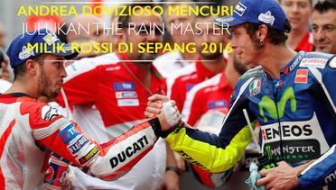 Julukan The Rain Master Milik Rossi Direbut Dovizioso di MotoGP Malaysia