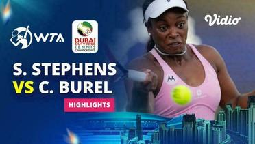 Sloane Stephens vs Clara Burel - Highlights | WTA Dubai Duty Free Tennis Championships 2024