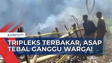 Tumpukan Sampah Tripleks di Desa Sukowiryo Jember Terbakar, Asap Ganggu Warga hingga Radius 2 KM!