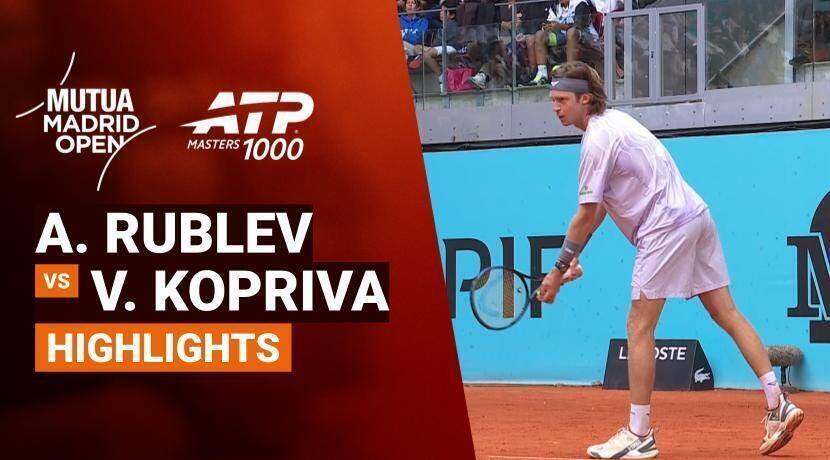 Andrey Rublev vs Vit Kopriva - Round 2 (Stadium 3) | ATP 1000: Mutua Madrid Open 2026