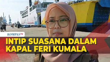 Vlog! Intip Suasana Pemudik dalam Kapal Feri Kumala di Pelabuhan Ciwandan | 21 April 2023