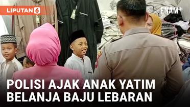 Sambut Idul Fitri, Polisi Ajak Puluhan Anak Yatim di Surabaya Belanja Baju Lebaran