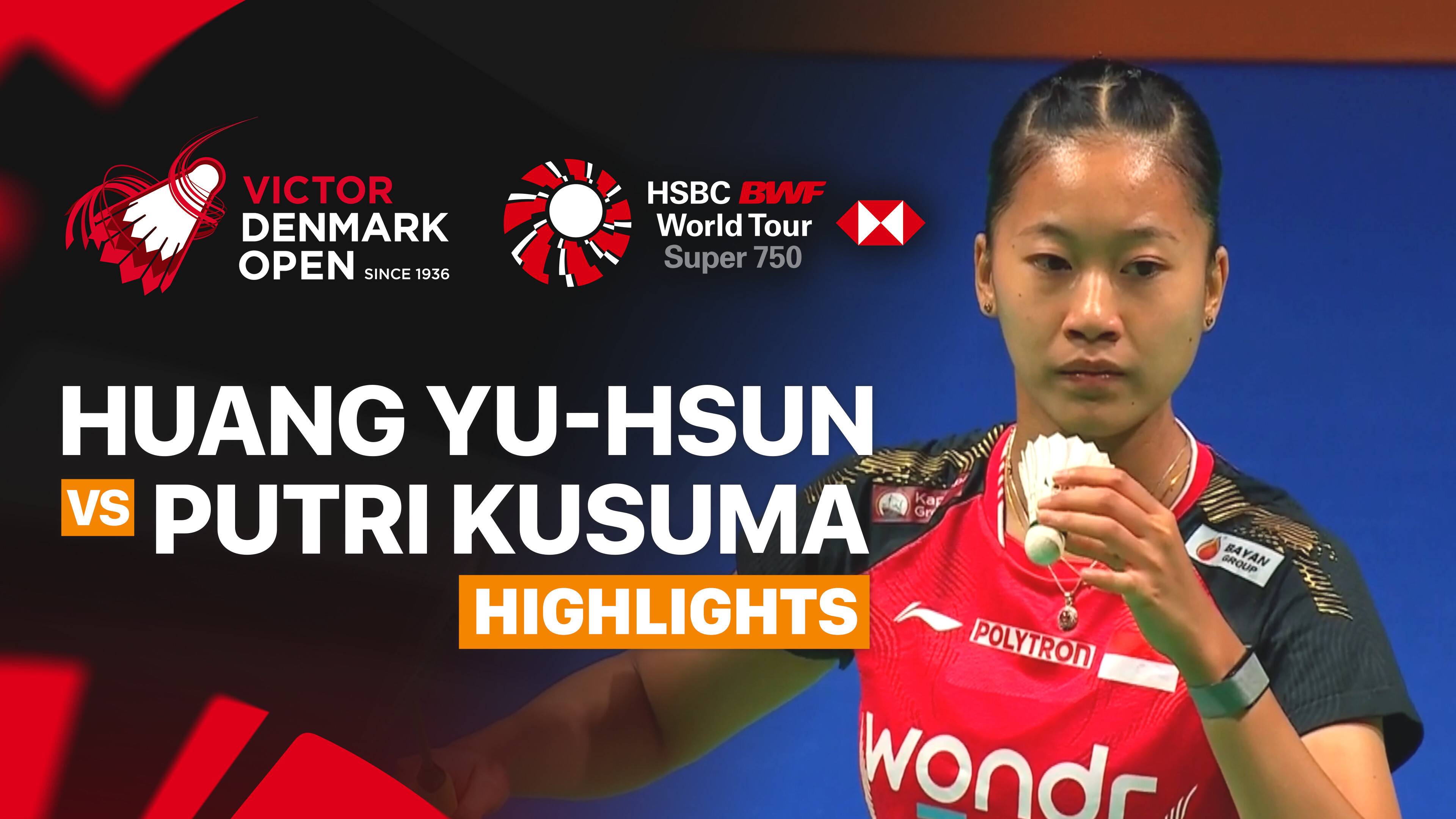 Huang Yu-Hsun (TPE) vs Putri Kusuma Wardani (INA) - Women's Singles Round of 16 | VICTOR Denmark Open 2026