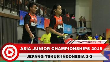 Kalah dari Jepang 3-2, Indonesia Siap Bertemu Thailand di Perempat Final AJC 2018