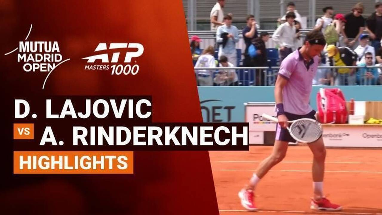Dusan Lajovic vs Arthur Rinderknech - Highlight | ATP 1000: Mutua ...