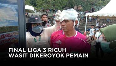 Final Liga 3 Sulsel Ricuh, Wasit Babak Belur Dikeroyok Pemain