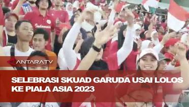 Selebrasi Skuad Garuda usai lolos ke Piala Asia 2023