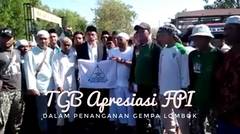 TGB Apresiasi FPI, Kontribusi Penanganan Gempa Lombok
