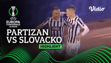 Highlights - Partizan vs Slovacko | UEFA Europa Conference League 2022/23