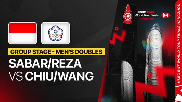 Sabar Karyaman Gutama/Moh Reza Pahlevi Isfahani (INA) vs Chiu Hsiang Chieh/Wang Chi-Lin (TPE) - Full Match | HSBC BWF World Tour Finals 2025