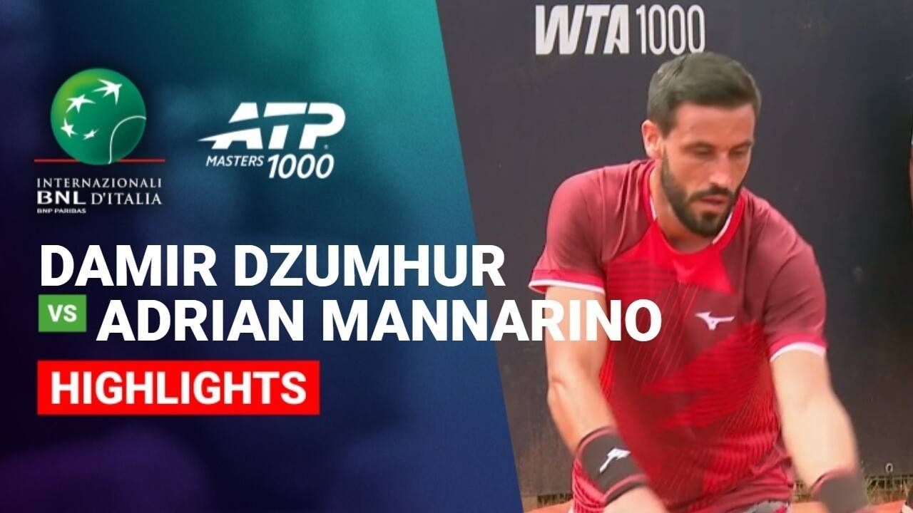 Damir Dzumhur vs Adrian Mannarino - Round 1 (Court 1) | ATP 1000: Internazionali BNL d'Italia 2026