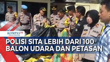 Polisi Sita Lebih dari 100 Balon Udara dan Petasan di Pekalongan