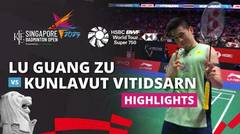 Lu Guang Zu (CHN) vs Kunlavut Vitidsarn (THA) - Highlights | KFF Singapore Badminton Open 2025