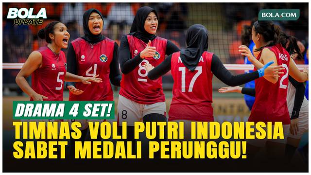 Drama 4 Set! Timnas Voli Putri Indonesia Rebut Perunggu SEA Games 2025