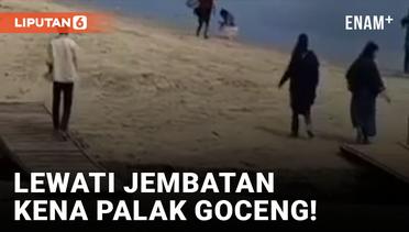 Viral! Pungli di Pantai Carita Pandeglang Paksa Wisatawan Bayar Rp5.000