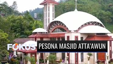 Pesona Masjid Atta'awun di Puncak, Bogor, yang Megah Dikelilingi Kebun Teh, Favorit Wisatawan! | Fokus