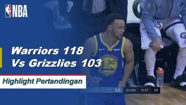 NBA I Cuplikan Pertandingan : Warriors 118 vs Grizzlies 103