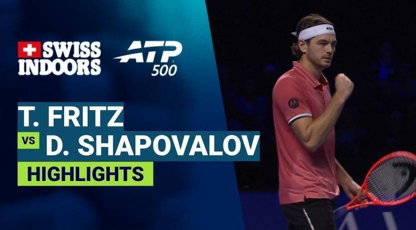 Taylor Fritz vs Denis Shapovalov - Round 2 | ATP 500: Swiss Indoors Basel 2026