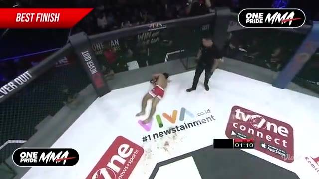 Aksi Terbaik Gugun Gusman | One Pride MMA Battle for Glory
