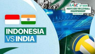 Indonesia vs India - 22nd Asian Men's U-20 Volleyball Championship