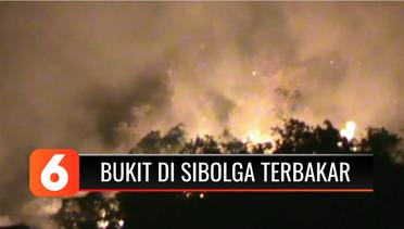 Warga di Kaki Bukit Parombunan Panik Lantaran Lahan 26,5 Hektar Dilalap Api | Liputan 6