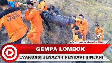 Detik-Detik Evakuasi Dramatis Jenazah Gempa Pendaki Gunung Rinjani, Lombok, Nusa Tenggara Barat