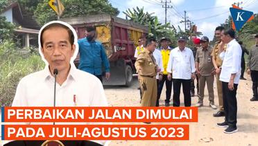 Jokowi Ambil Alih Perbaikan Jalan Rusak di Jambi
