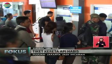 Jelang Natal dan Tahun Baru 2018, Tiket KA di Surabaya Habis - Fokus Sore