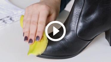 Anti Repot, Cara Cerdas Poles Sepatu Kulit Anda dengan Pisang