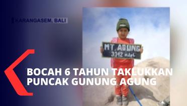 Bocah Asal Karangasem Bali Taklukkan Puncak Gunung Agung dalam Waktu 6 Jam!