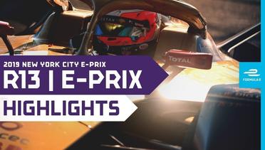 Race Highlights | 2019 New York City E-Prix (Round 13) | TITLE DECIDER!