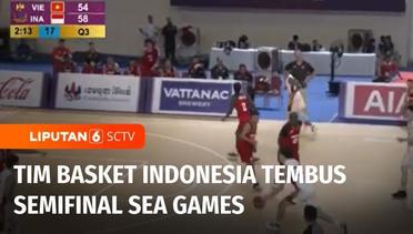 Tim Basket Indonesia Berhasil Tembus Semifinal Sea Games 2023 | Liputan 6