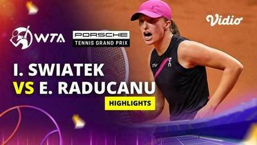 Quarterfinal: Iga Swiatek vs Emma Raducanu - Highlights | WTA Porsche Tennis Grand Pix 2024