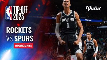 Houston Rockets vs San Antonio Spurs - Highlights | NBA Regular Season 2023/24