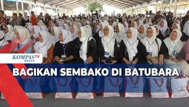 Presiden Jokowi Bagikan Sembako di Kabupaten Batubara