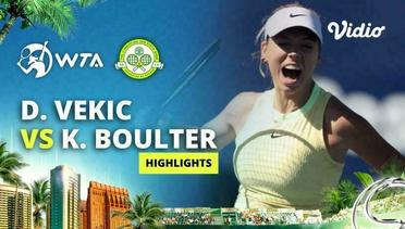 Quarterfinal: Donna Vekic vs Katie Boutler - Highlights | WTA San Diego Open 2024